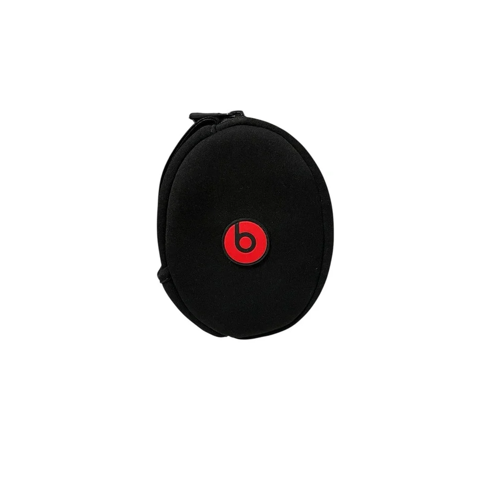 Beats Headphones - Red & Black - Zip Carrying Soft Bag/Pouch - Zipper‎ Closure